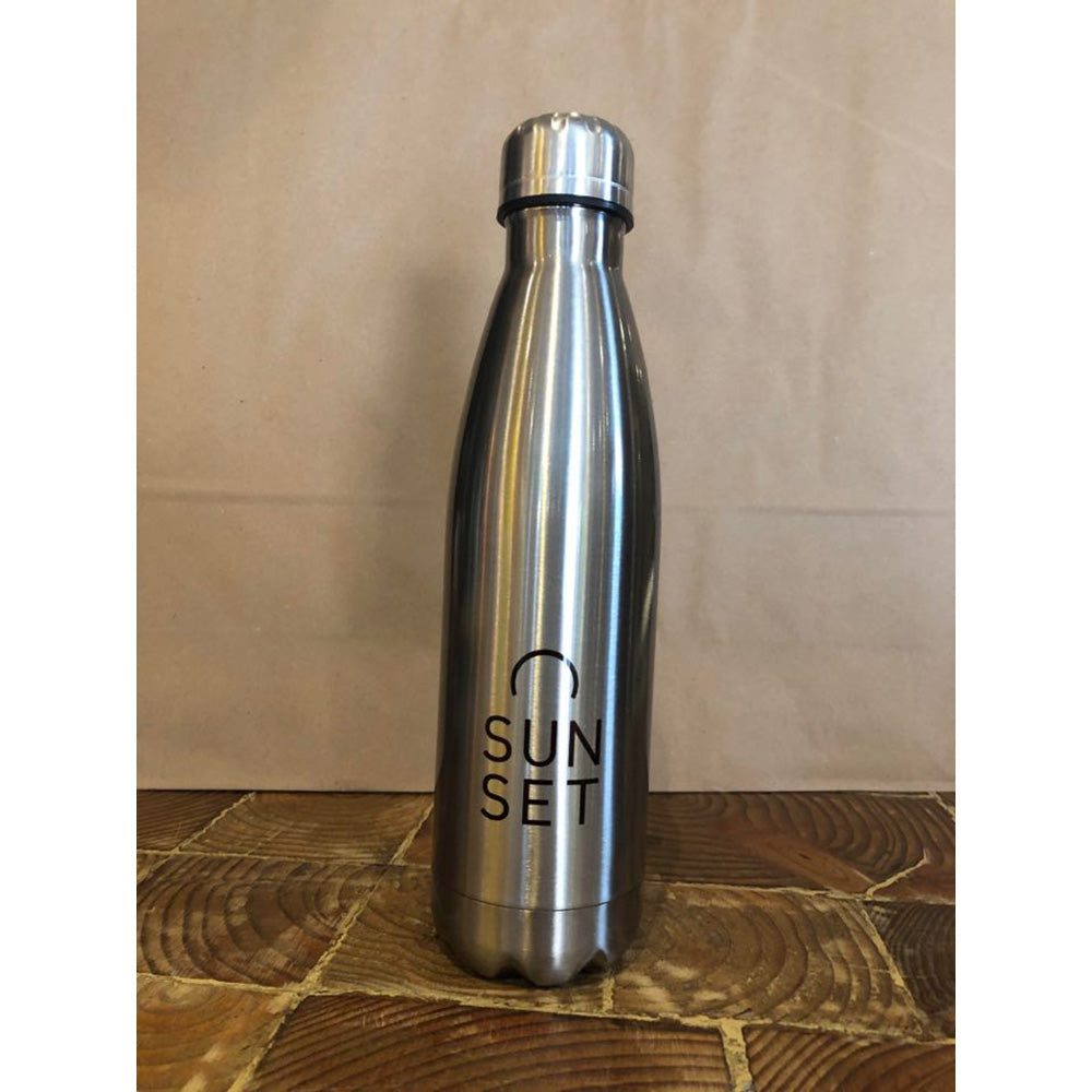 Sunset Surf Water Bottle - Stainless Grey