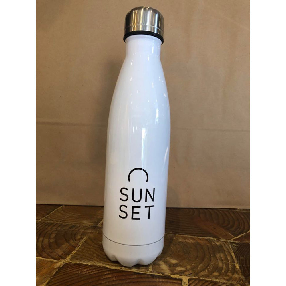Sunset Surf Water Bottle - White