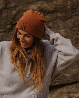 Sunset Surf Beanie - Rust